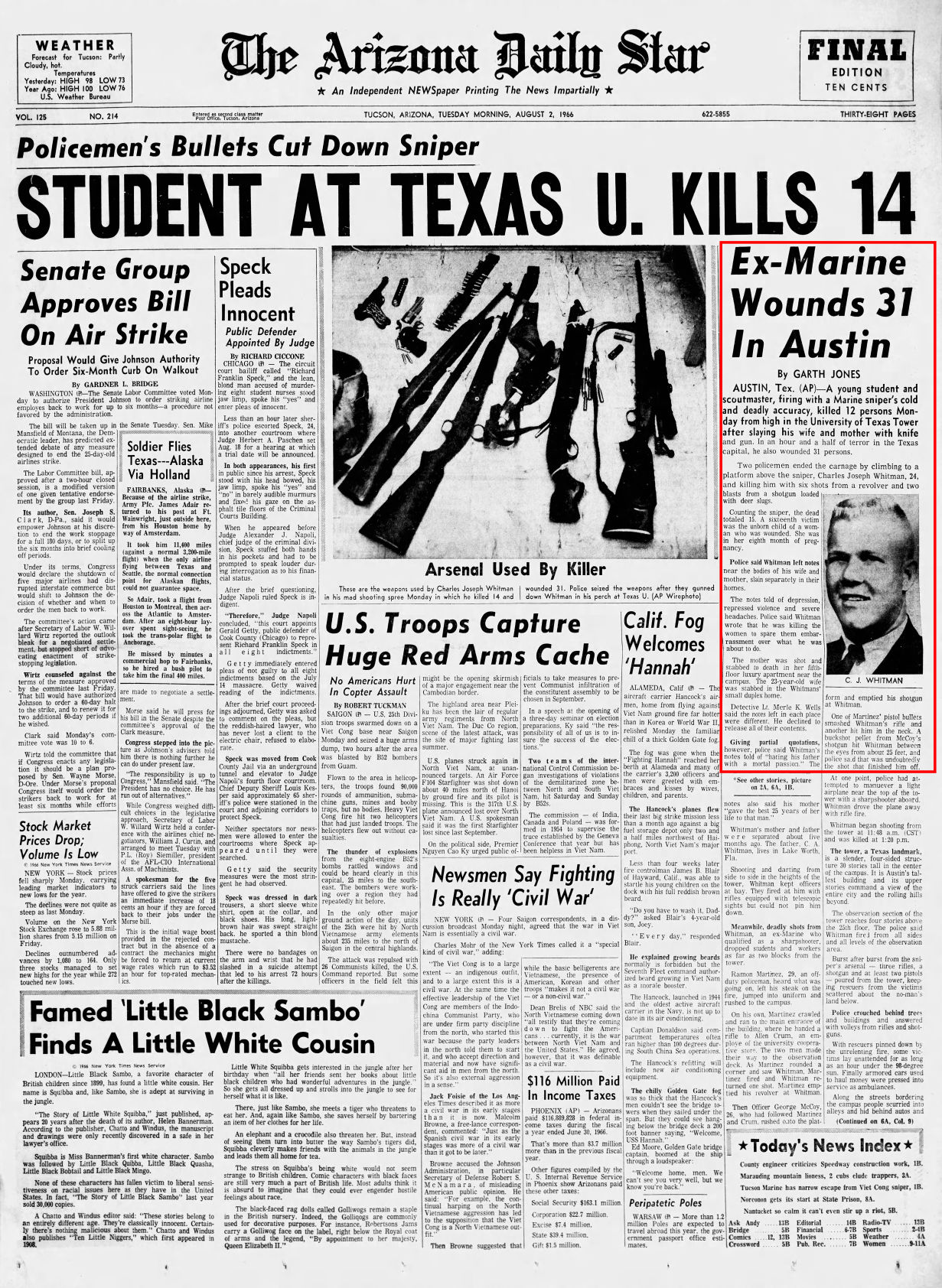 Aug. 2, 1966: University of Texas shooting
